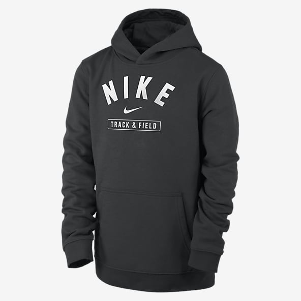 Boys Black Hoodies Pullovers. Nike